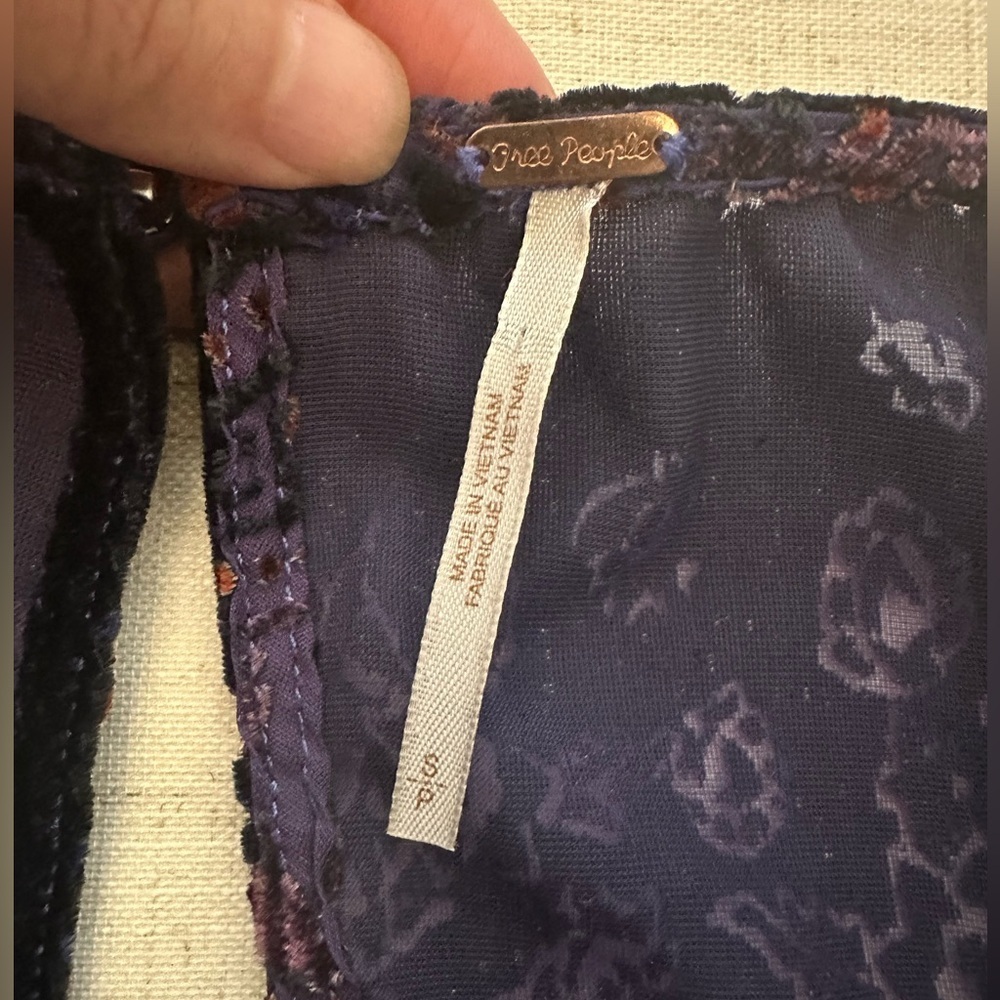 Free People Deep Blue Dress - Picture 5 of 11